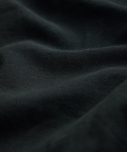 Todd Snyder Cotton Pique Polo in Pitch Black Pitch Black