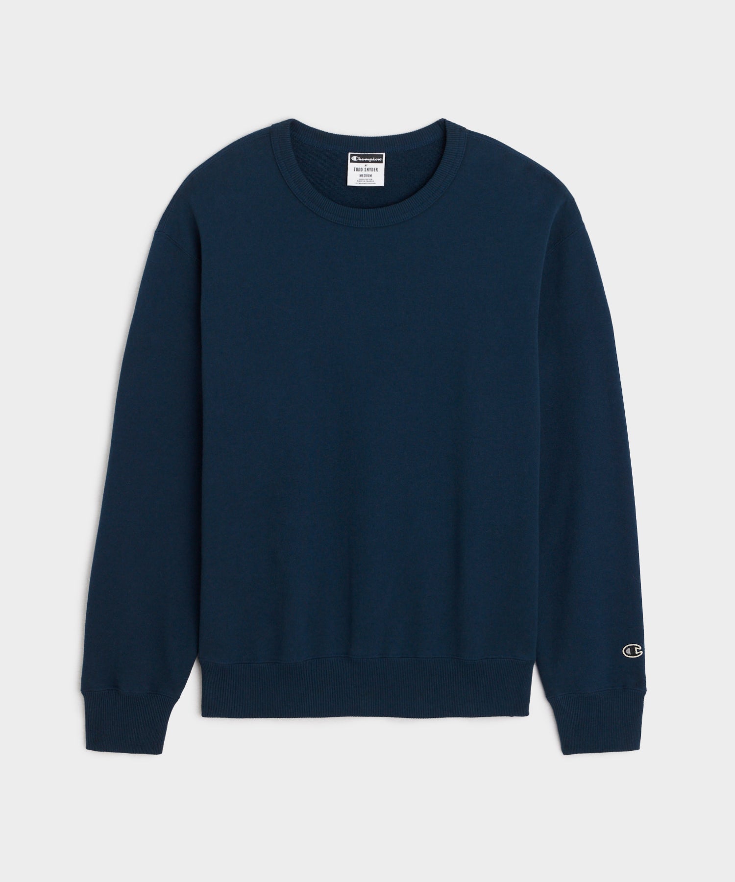 Todd Snyder Champion Relaxed French Terry Crewneck in Classic Navy Classic Navy