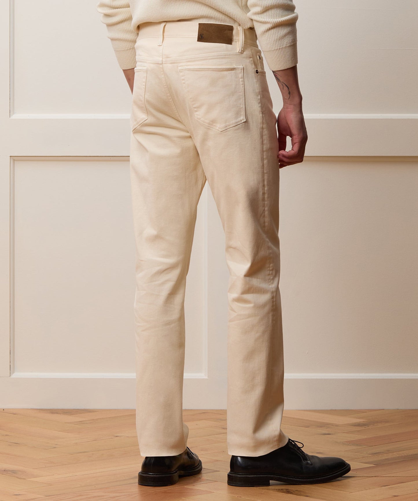 Todd Snyder Vintage Straight Fit 5-Pocket Chino in Canvas Canvas