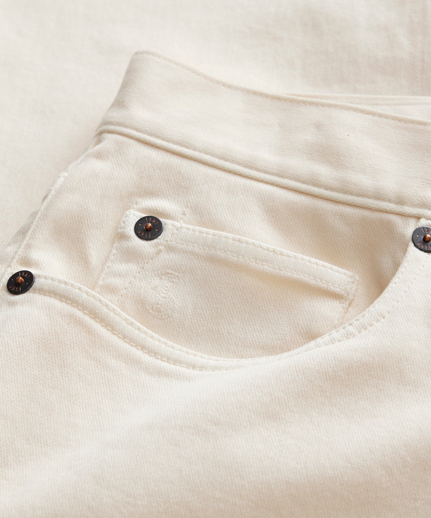 Todd Snyder Vintage Straight Fit 5-Pocket Chino in Canvas Canvas