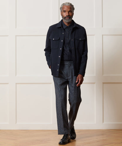 Todd Snyder Knit Military Shirt in Navy Navy