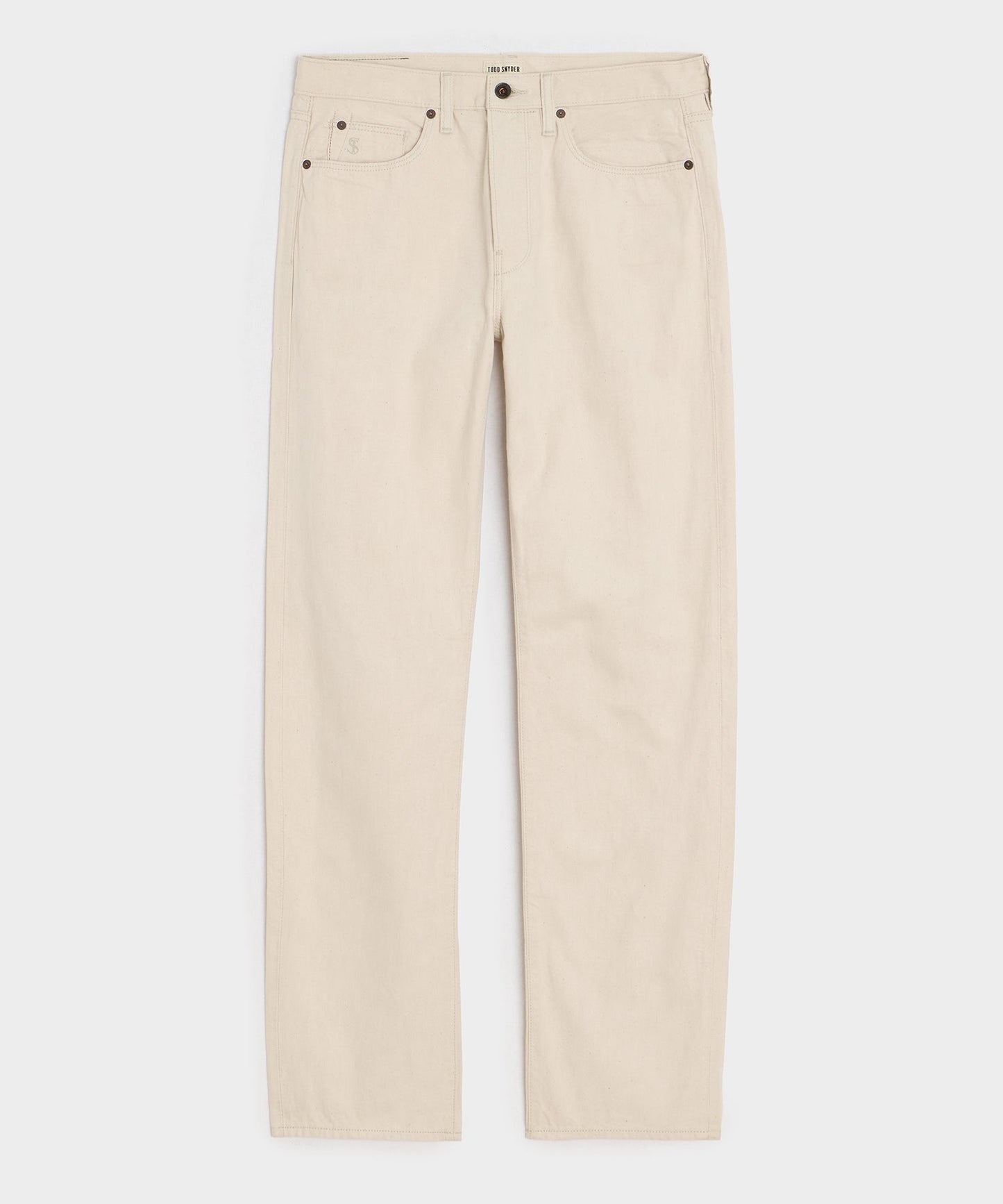 Todd Snyder Straight Fit Lightweight Japanese Selvedge Jean in Canvas Canvas