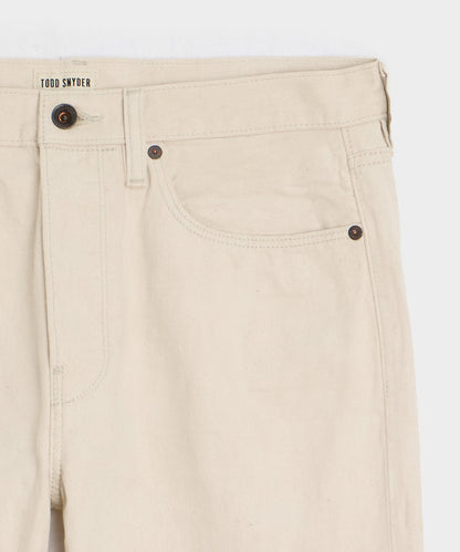 Todd Snyder Straight Fit Lightweight Japanese Selvedge Jean in Canvas Canvas