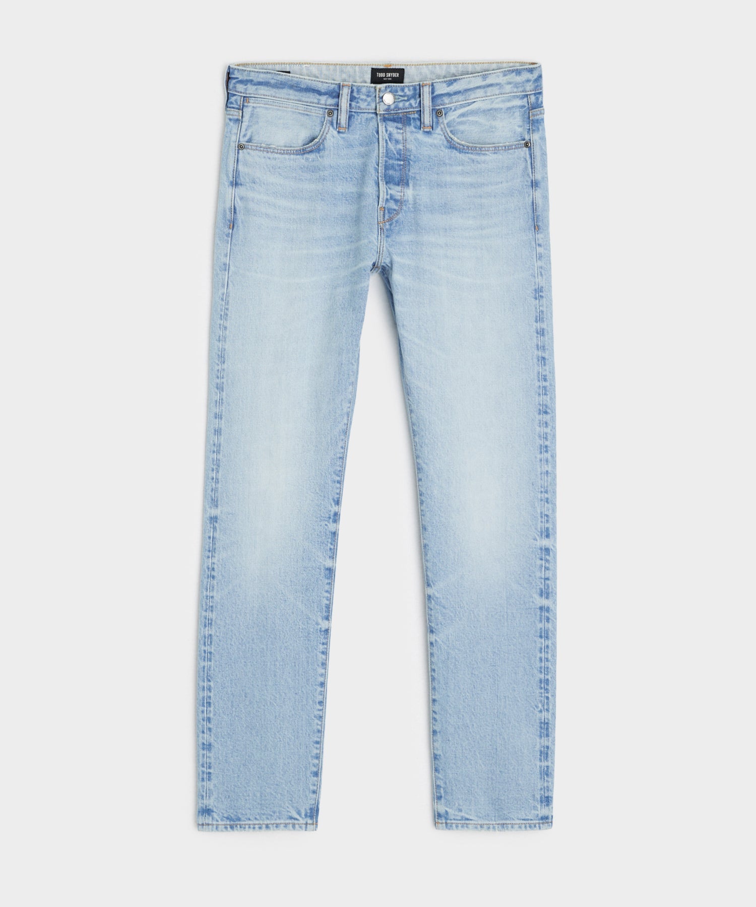 Todd Snyder Slim Japanese Selvedge Stretch Jean in Light Indigo Light Indigo