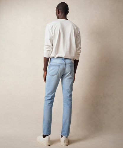 Todd Snyder Slim Japanese Selvedge Stretch Jean in Light Indigo Light Indigo