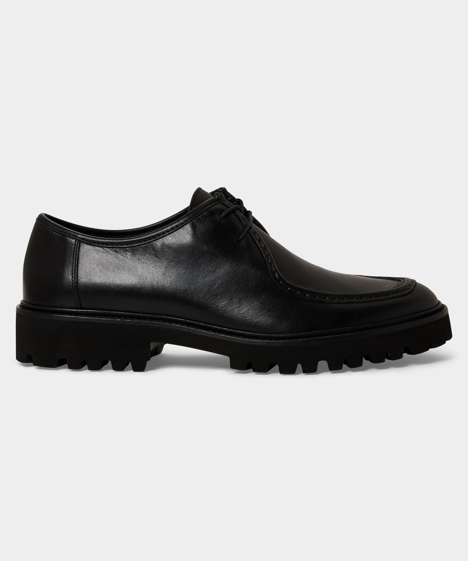 Todd Snyder City Derby Loafer in Black Leather Black
