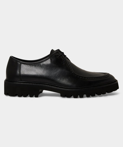 Todd Snyder City Derby Loafer in Black Leather Black