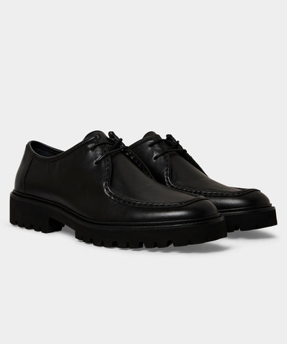 Todd Snyder City Derby Loafer in Black Leather Black