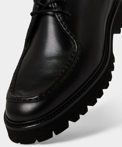 Todd Snyder City Derby Loafer in Black Leather Black