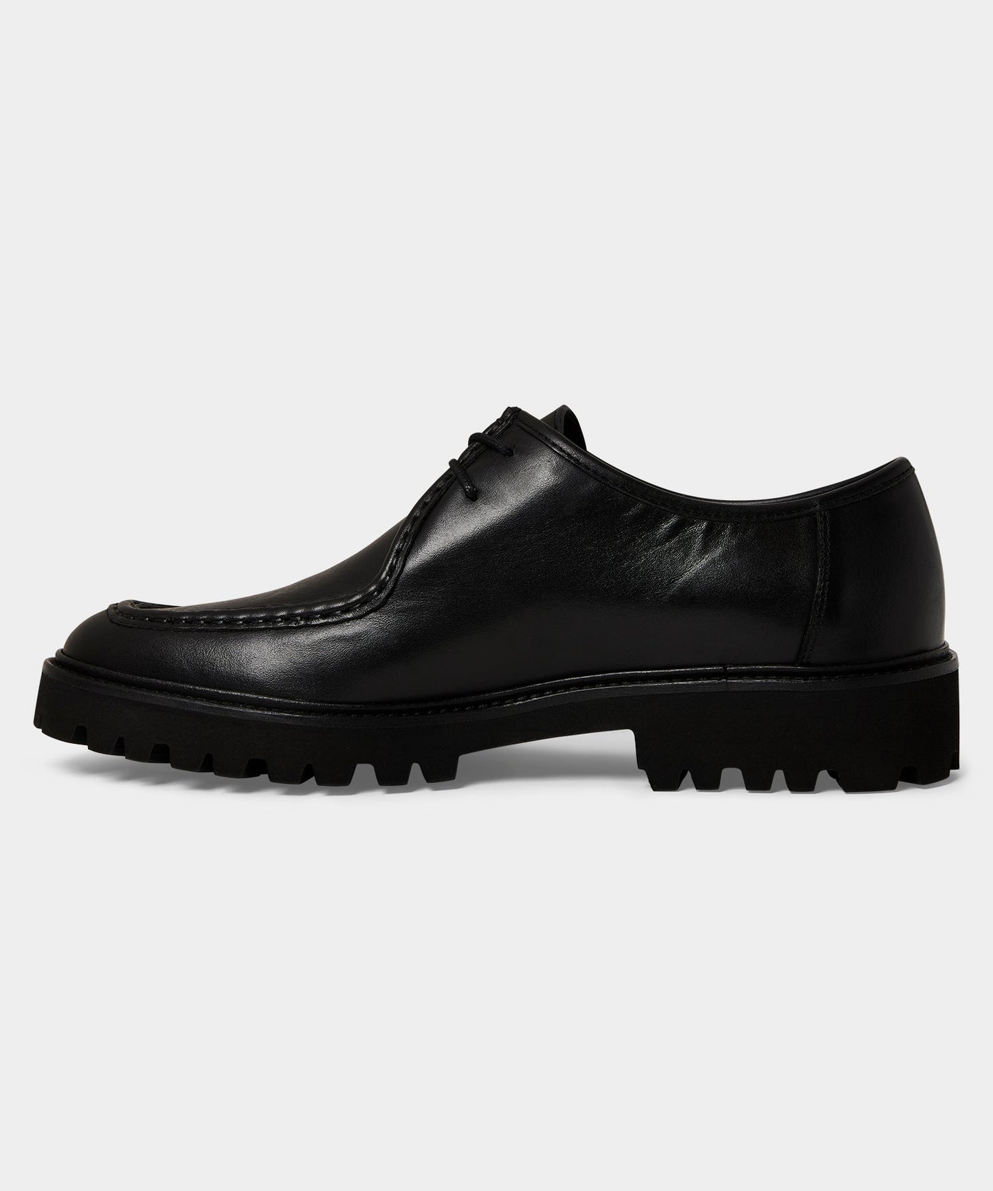 Todd Snyder City Derby Loafer in Black Leather Black