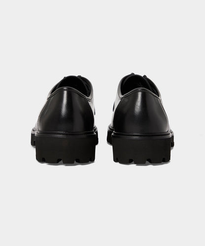 Todd Snyder City Derby Loafer in Black Leather Black