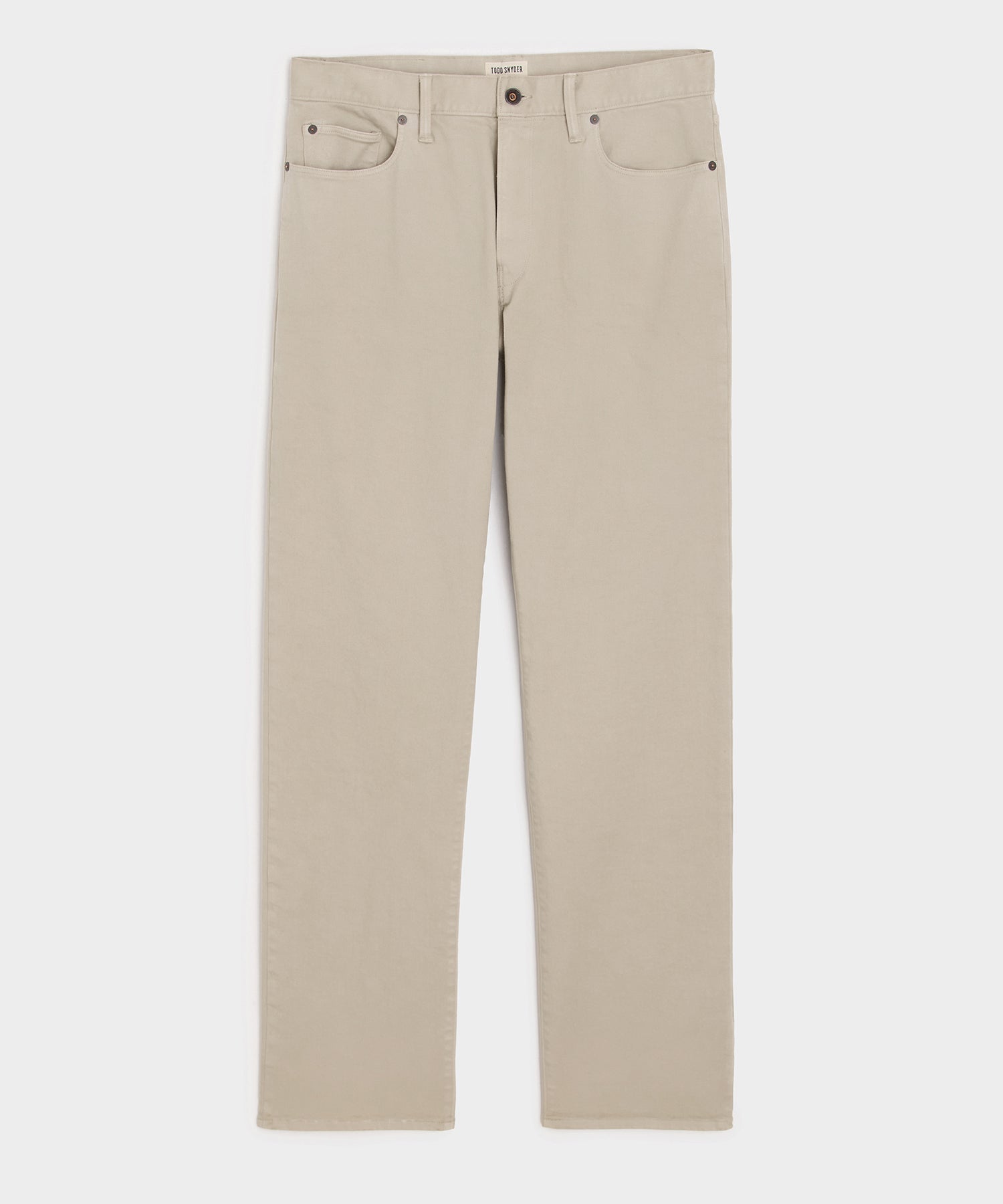 Todd Snyder Straight Fit 5-Pocket Chino Stone