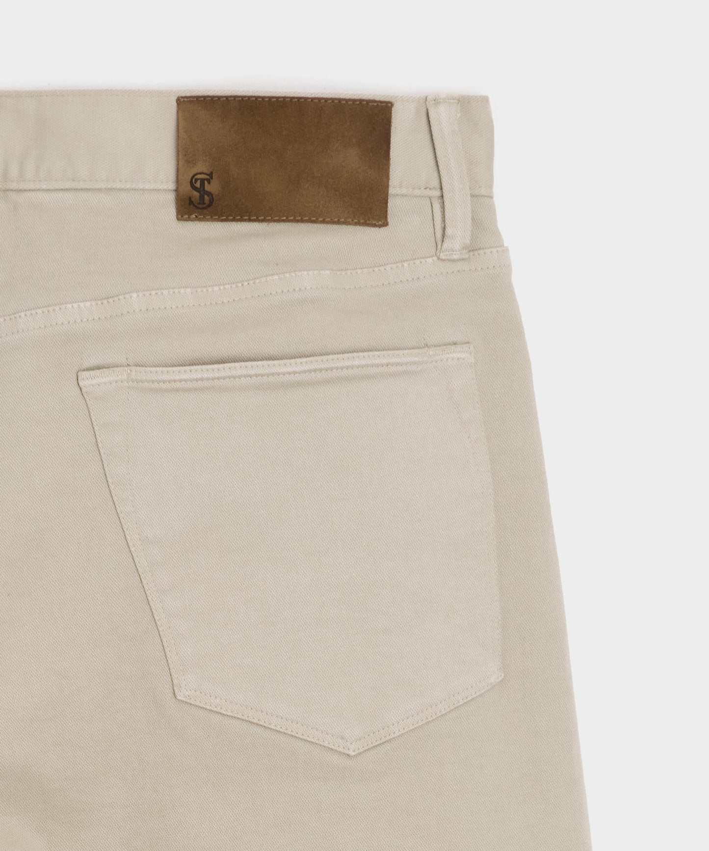 Todd Snyder Straight Fit 5-Pocket Chino Stone