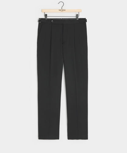 Todd Snyder Italian Gabardine Side Tab Trouser in Black Black