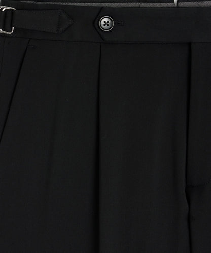 Todd Snyder Italian Gabardine Side Tab Trouser in Black Black