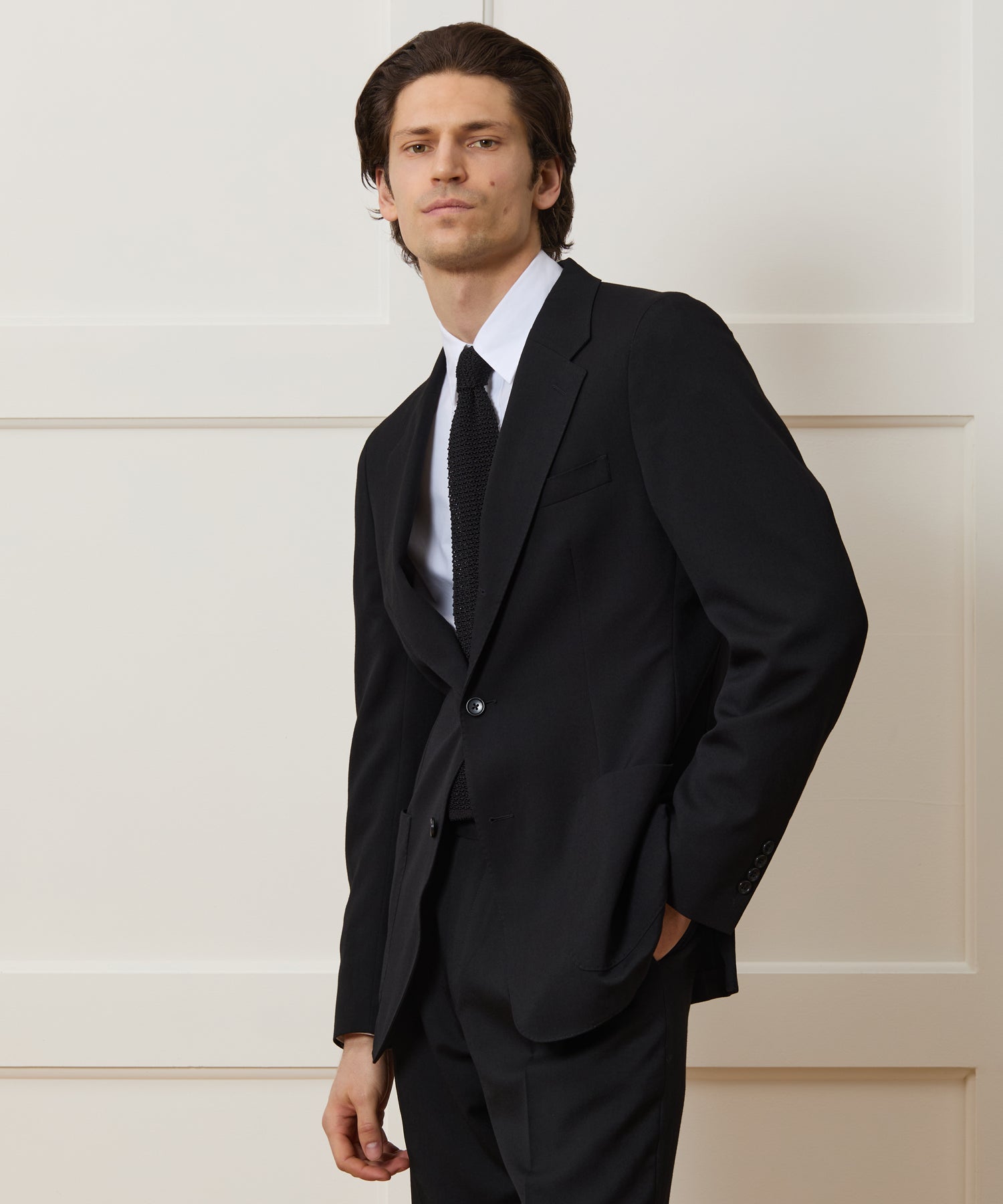 Todd Snyder Italian Gabardine Madison Jacket in Black Black