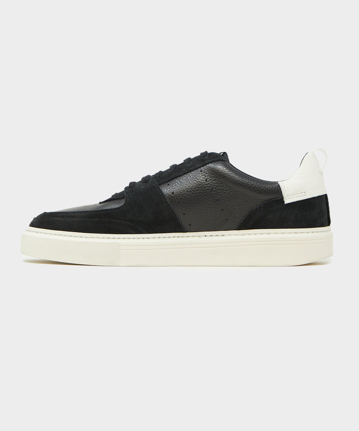 Todd Snyder Tuscan Leather Court Shoe in Black Black
