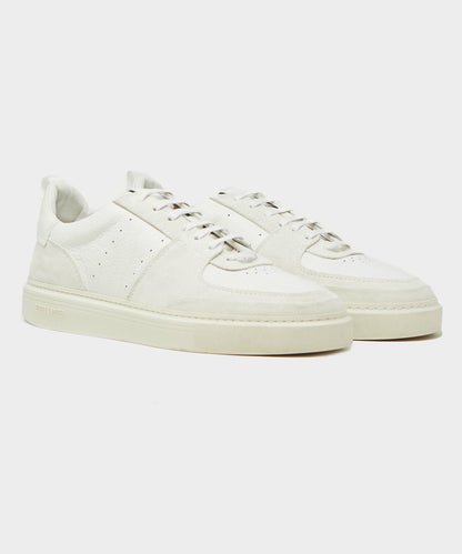 Todd Snyder Tuscan Leather Court Shoe in White White