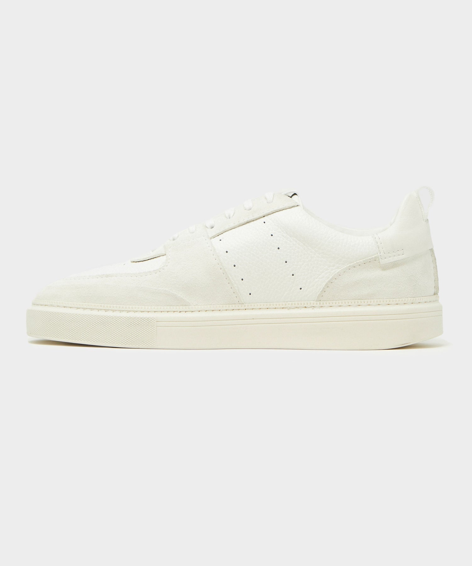 Todd Snyder Tuscan Leather Court Shoe in White White