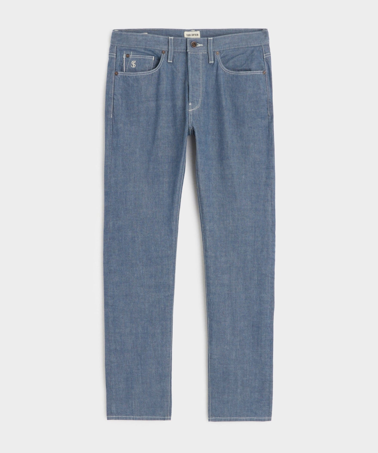 Todd Snyder Slim Lightweight Japanese Selvedge Jean in Slate Blue Slate Blue