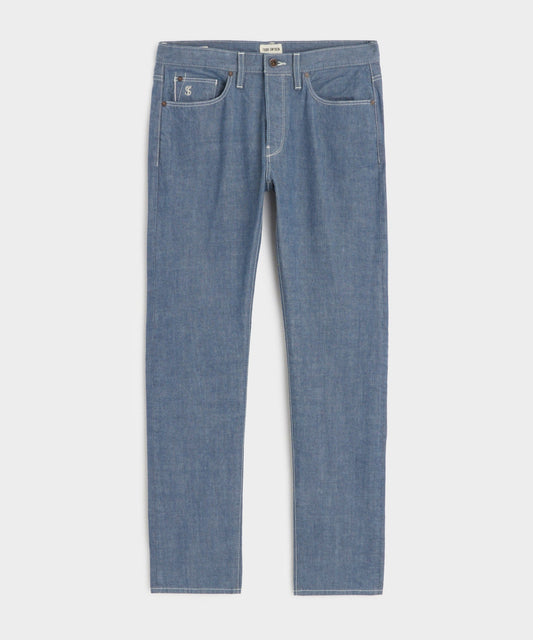 Todd Snyder Slim Lightweight Japanese Selvedge Jean in Slate Blue Slate Blue