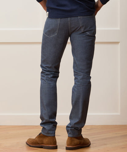 Todd Snyder Slim Lightweight Japanese Selvedge Jean in Slate Blue Slate Blue