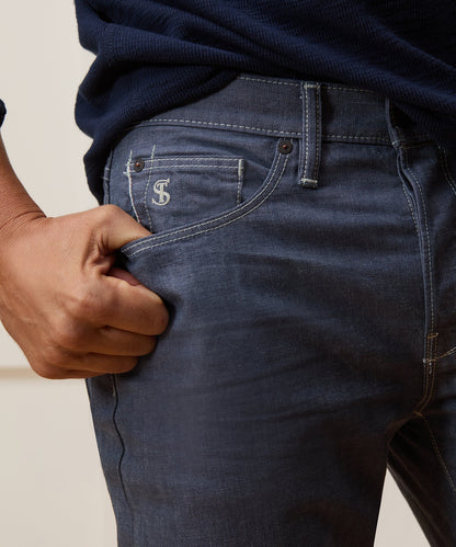 Todd Snyder Slim Lightweight Japanese Selvedge Jean in Slate Blue Slate Blue