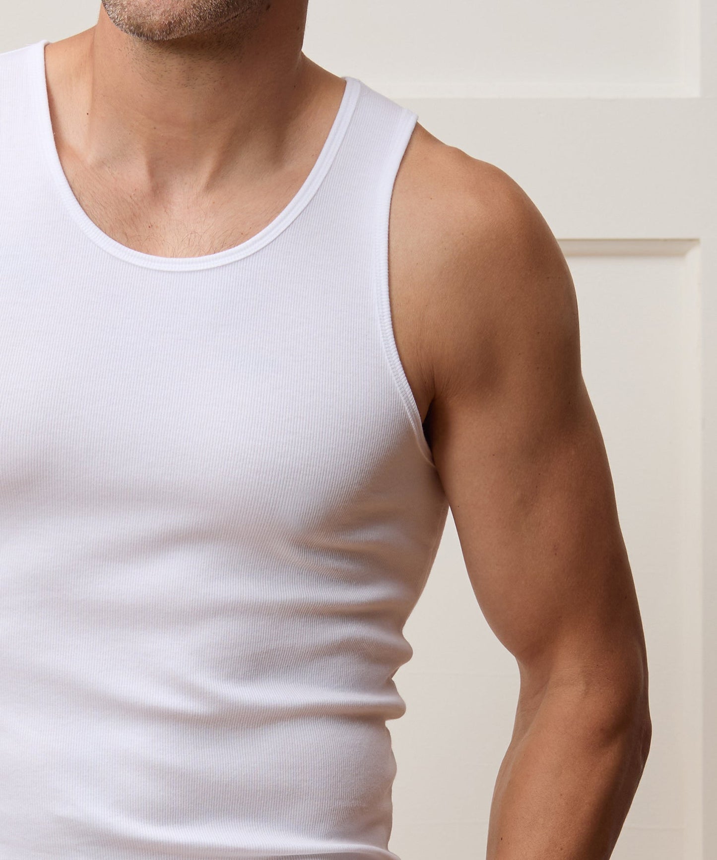 Todd Snyder Slim Ribbed Tank in White White