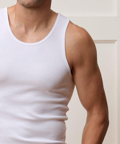 Todd Snyder Slim Ribbed Tank in White White