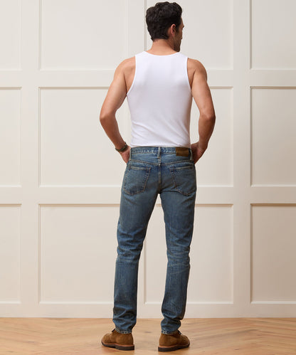 Todd Snyder Slim Ribbed Tank in White White