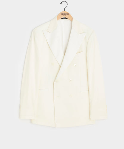 Todd Snyder Italian Wool Double-Breasted Tuxedo Jacket Ivory