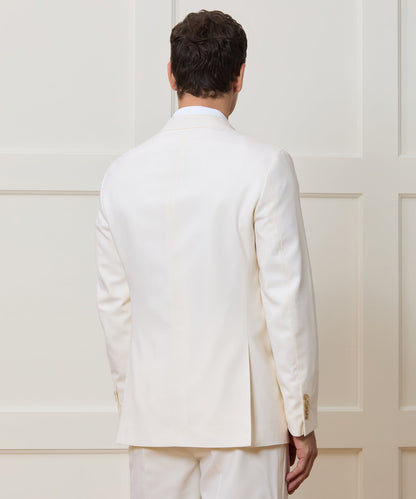 Todd Snyder Italian Wool Double-Breasted Tuxedo Jacket Ivory