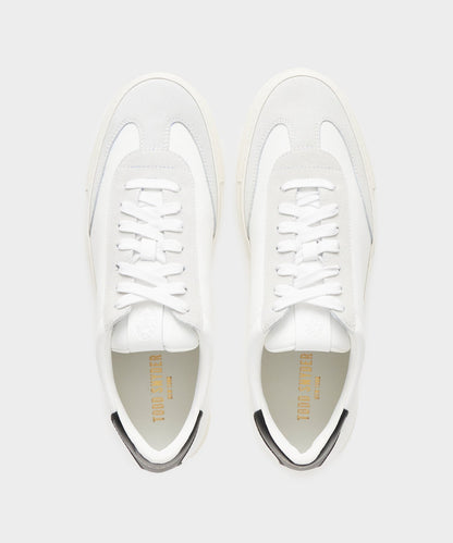 Todd Snyder Tuscan Low Profile Sneaker in White White