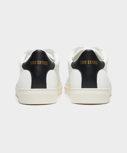 Todd Snyder Tuscan Low Profile Sneaker in White White