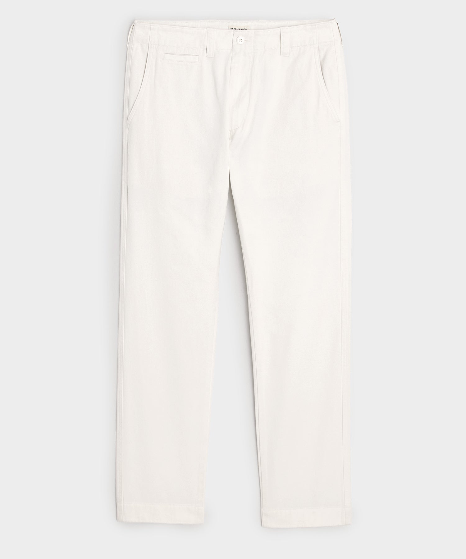 Todd Snyder Straight Fit Favorite Chino in White White