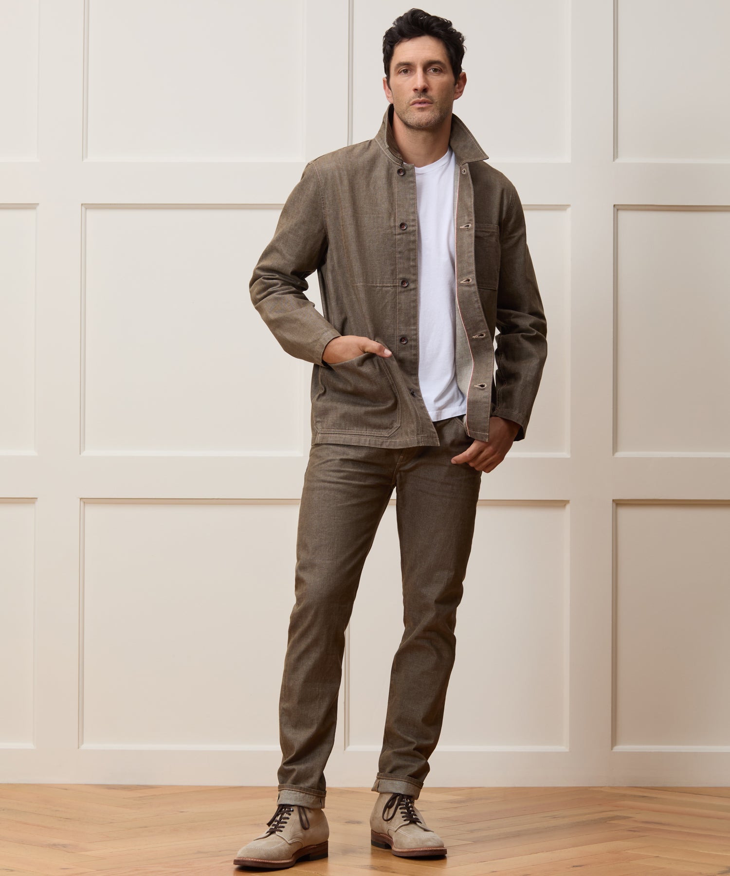 Todd Snyder Slim Lightweight Japanese Selvedge Jean in Whiskey Whiskey