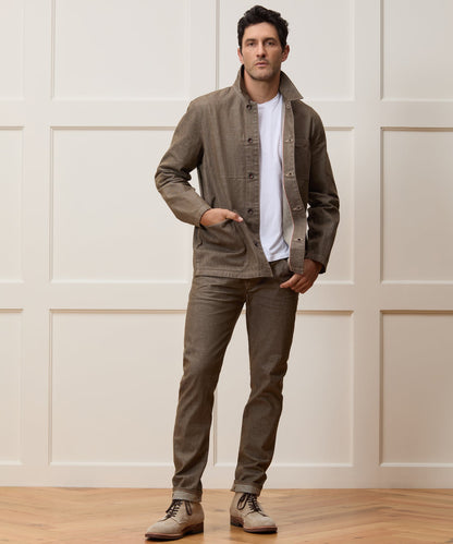 Todd Snyder Slim Lightweight Japanese Selvedge Jean in Whiskey Whiskey