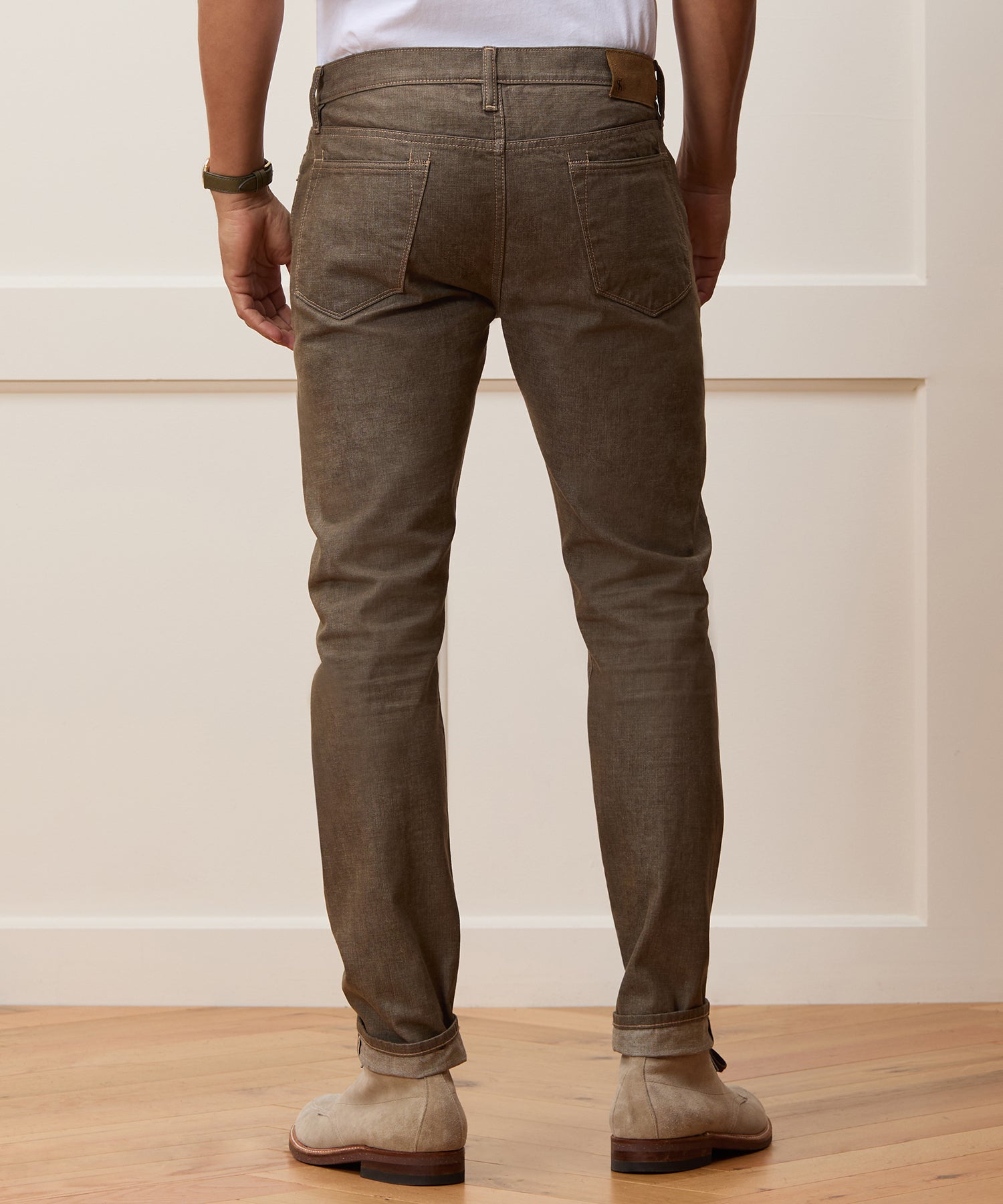 Todd Snyder Slim Lightweight Japanese Selvedge Jean in Whiskey Whiskey