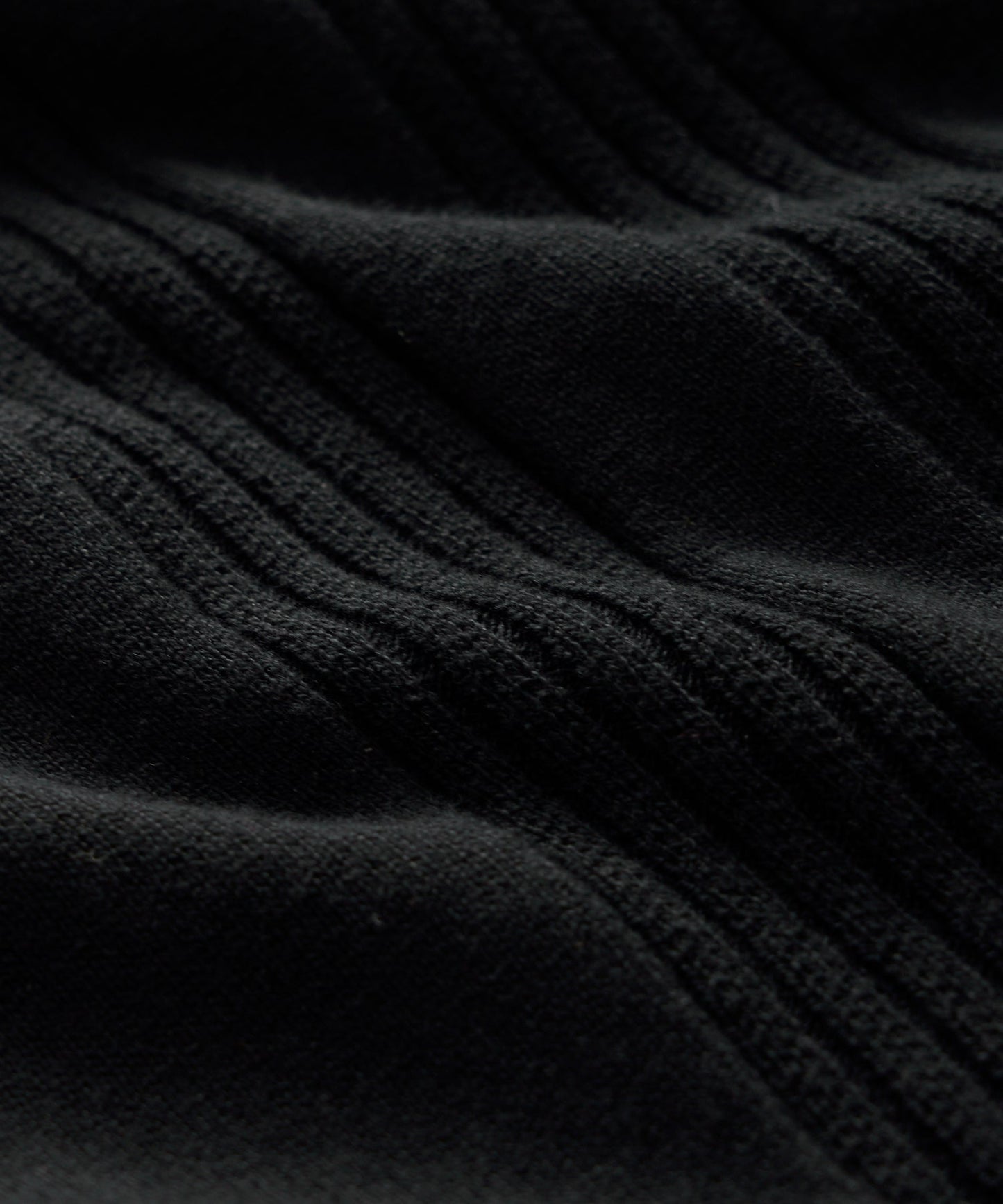 Todd Snyder Silk-Cotton Ribbed Sweater Polo in Black Black