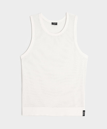 Todd Snyder Luxe Mesh Tank in Bisque Bisque
