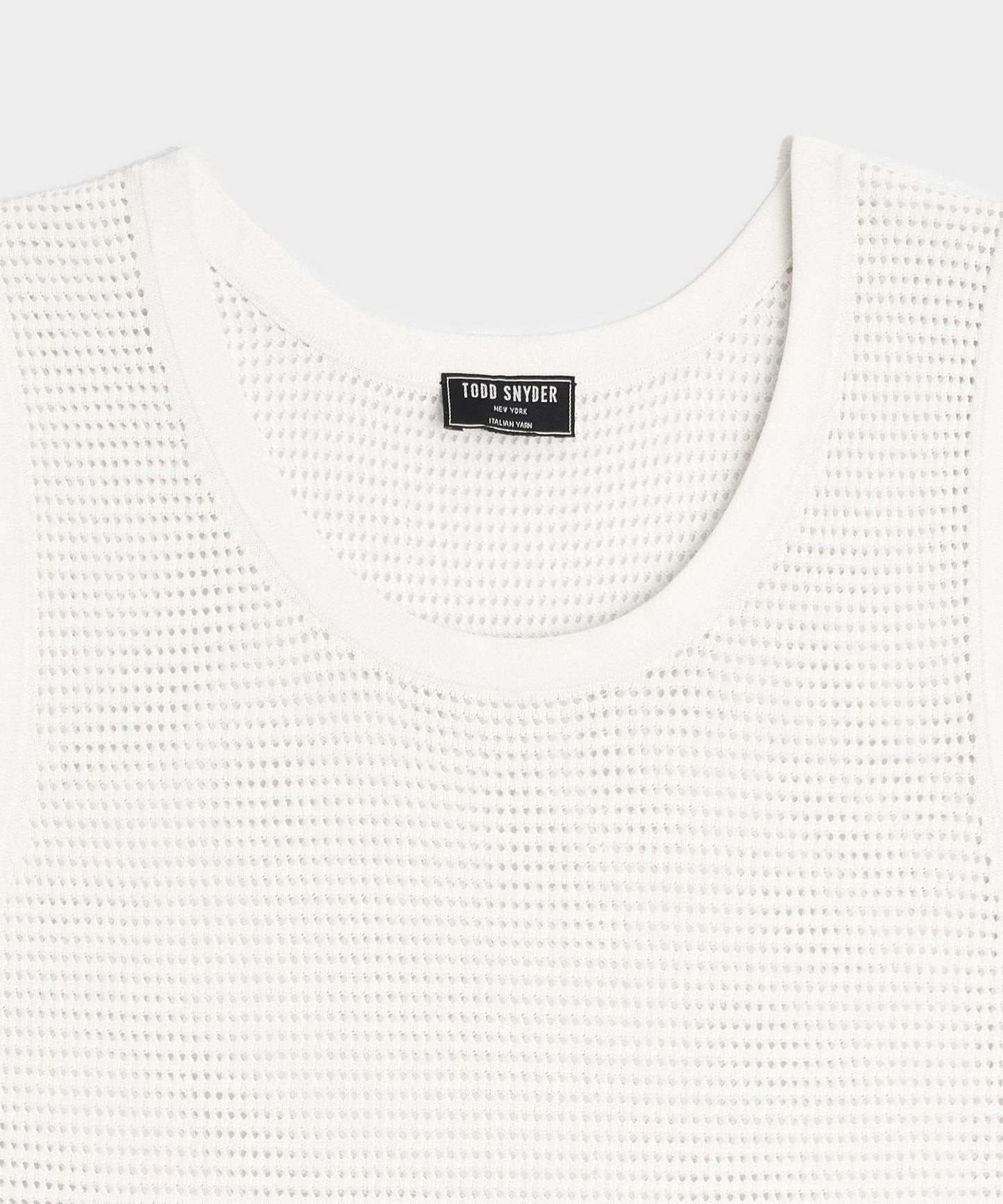 Todd Snyder Luxe Mesh Tank in Bisque Bisque