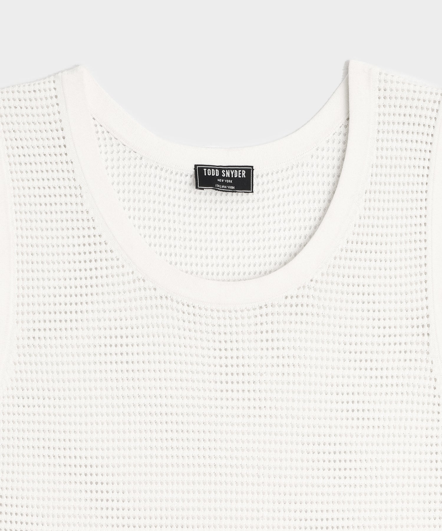 Todd Snyder Luxe Mesh Tank in Bisque Bisque