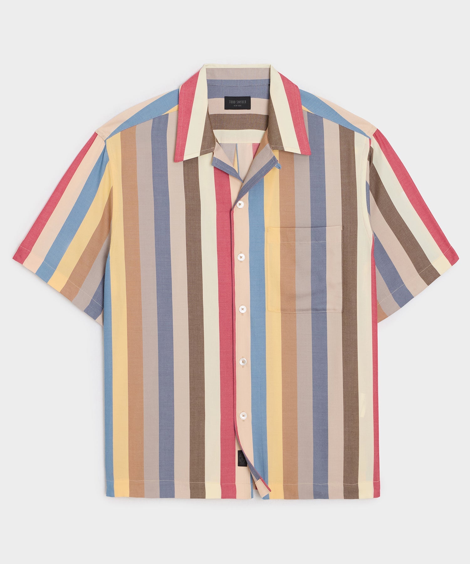 Todd Snyder Capri Shirt in Multi Stripe Multi