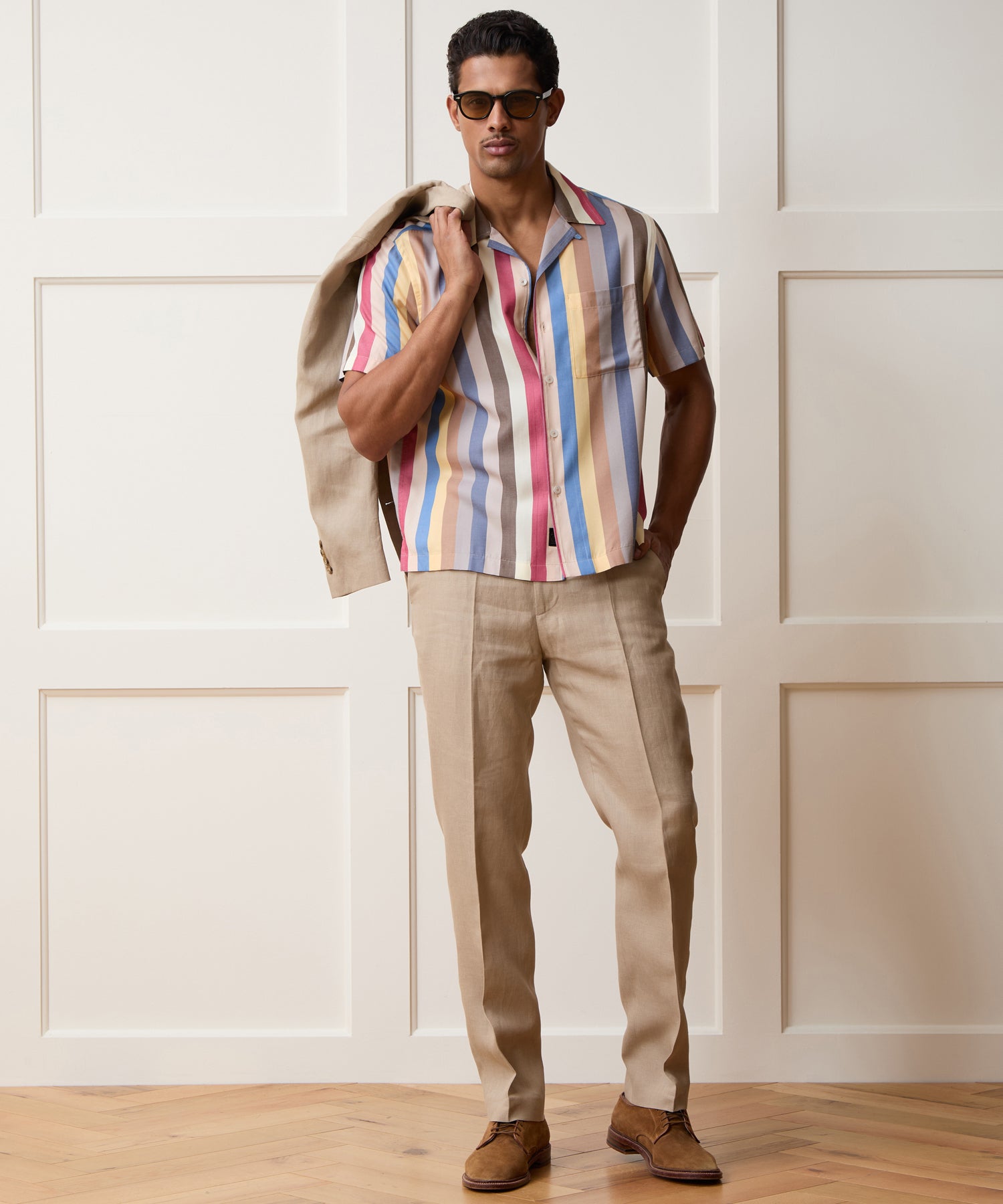 Todd Snyder Capri Shirt in Multi Stripe Multi