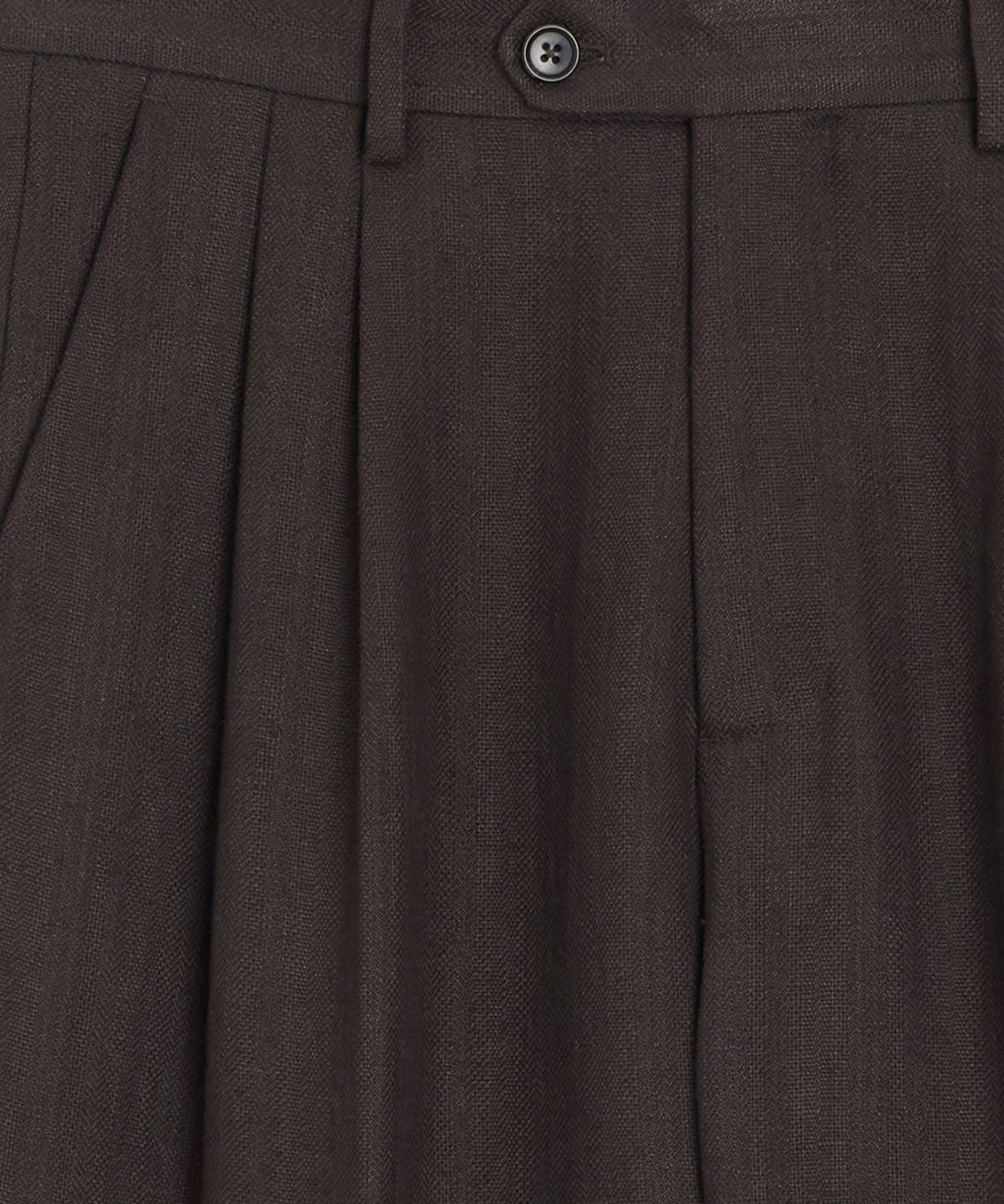 Todd Snyder Italian Linen Wythe Trouser in Caviar Herringbone Caviar