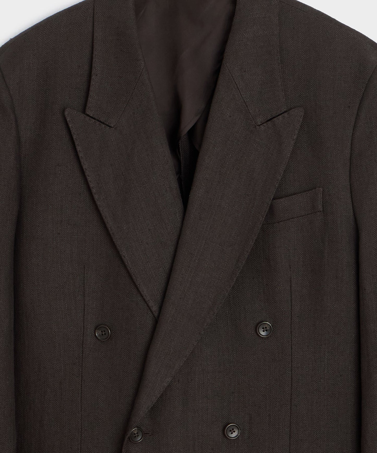 Todd Snyder Italian Herringbone Linen Wythe Jacket in Caviar Caviar