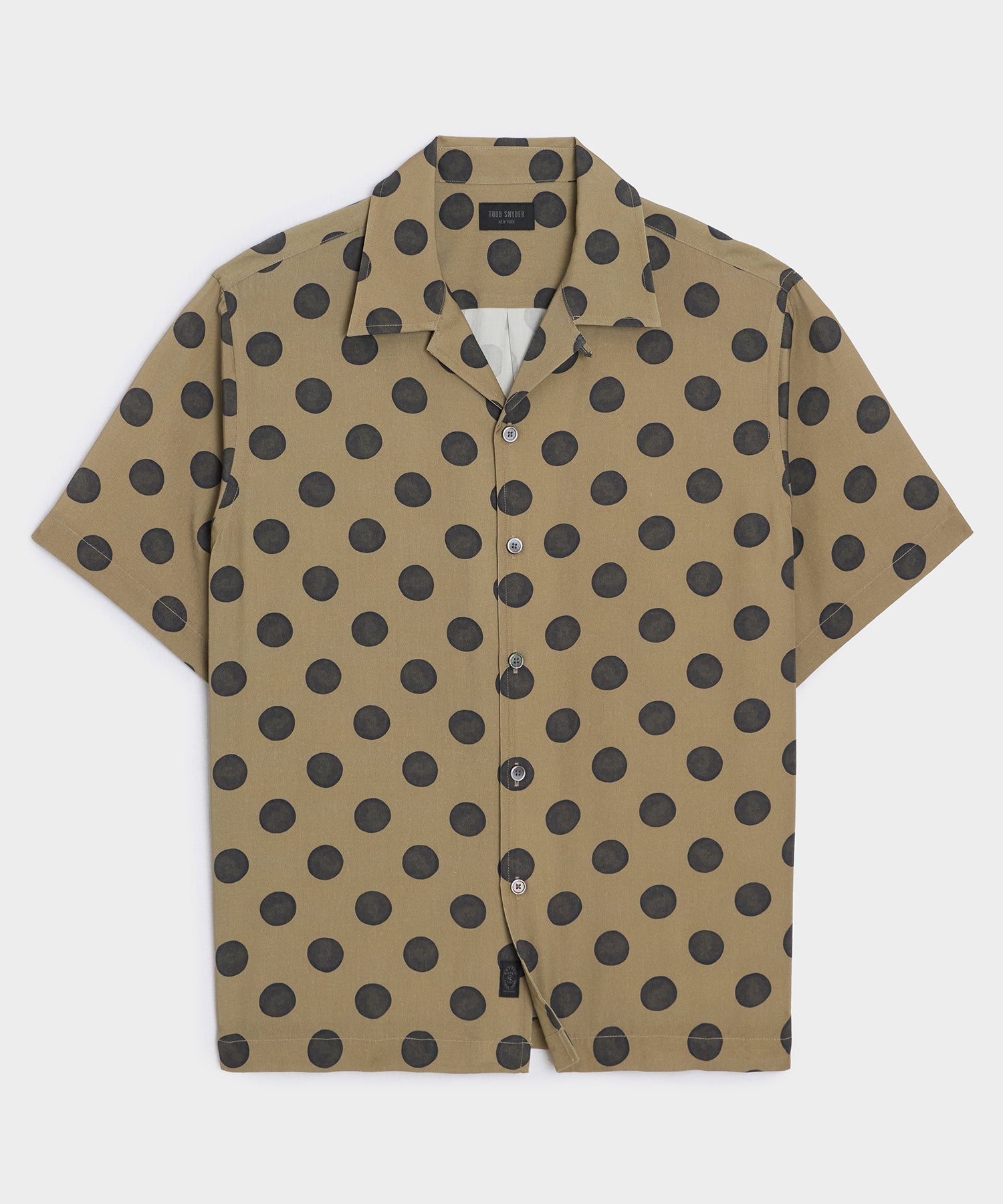 Todd Snyder Polka Dot Capri Shirt in Brown Brown