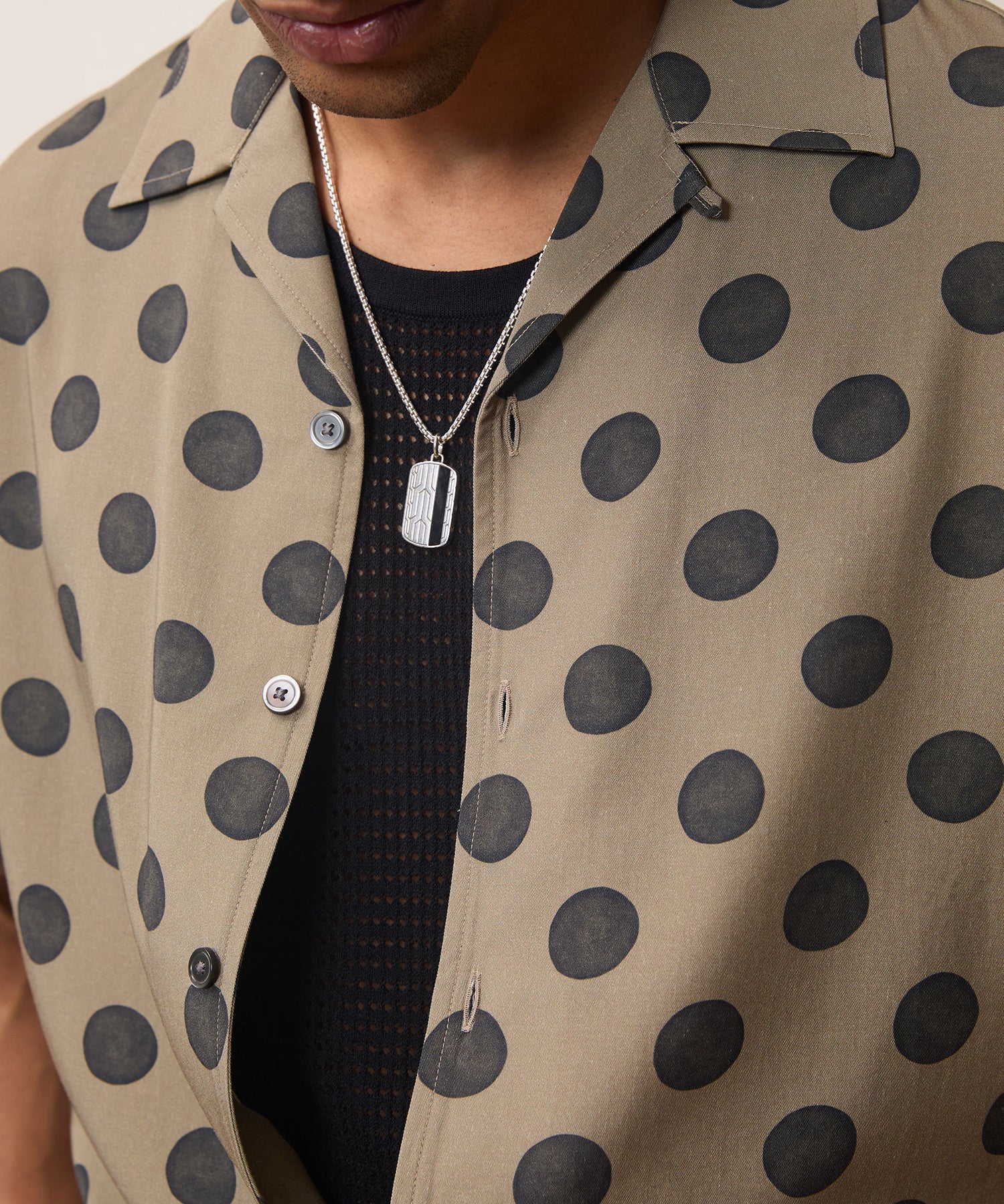 Todd Snyder Polka Dot Capri Shirt in Brown Brown