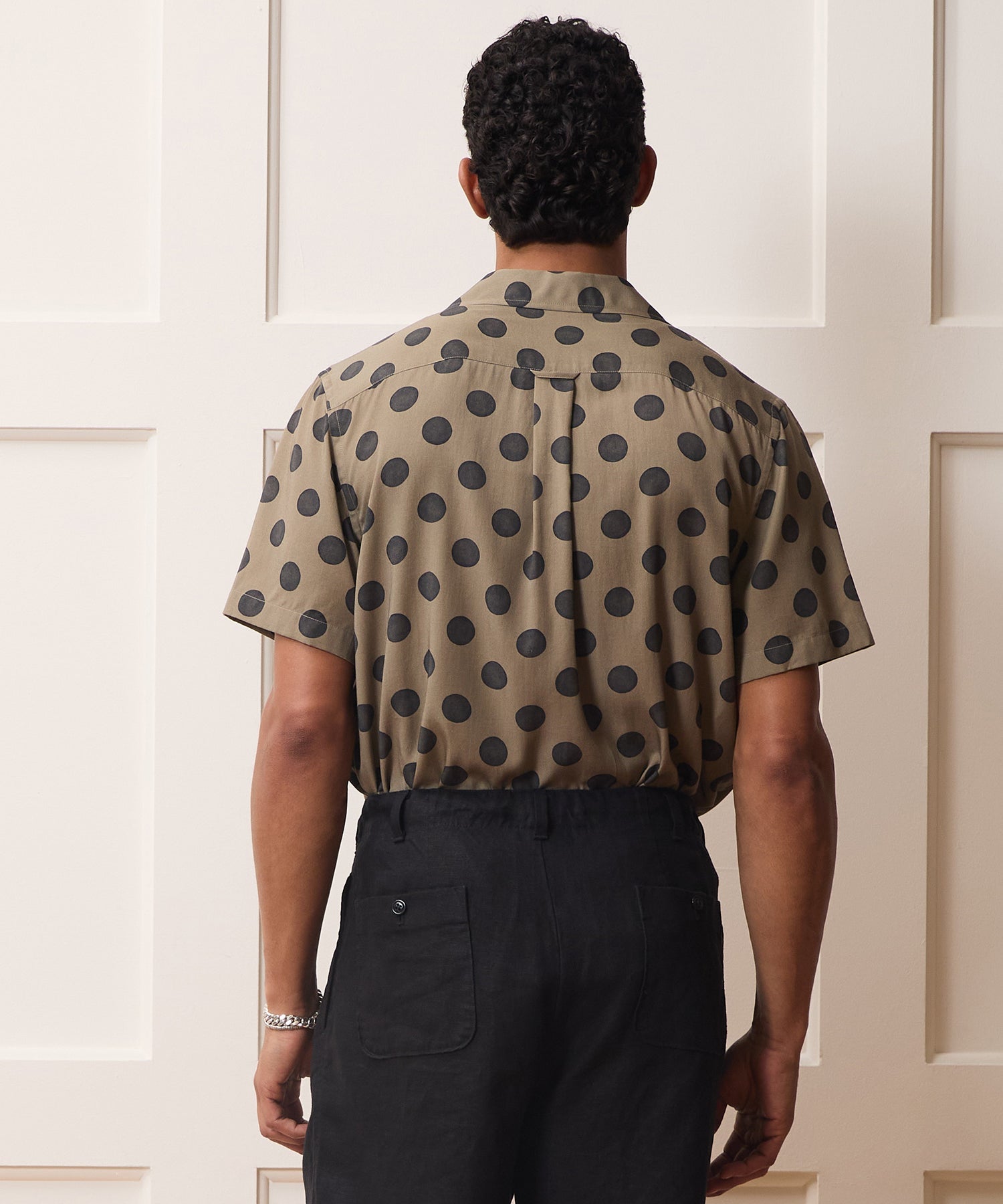 Todd Snyder Polka Dot Capri Shirt in Brown Brown