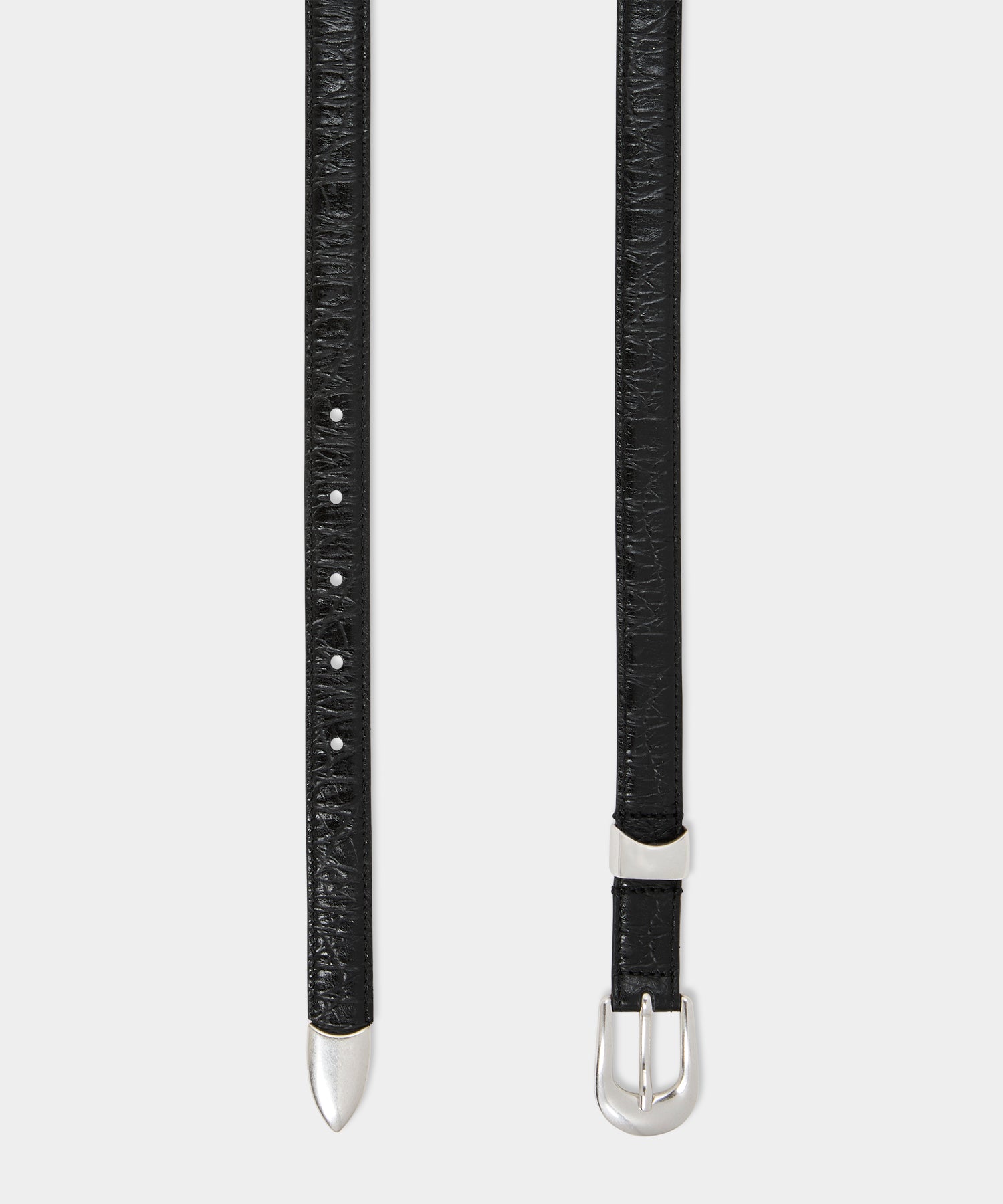 Todd Snyder Tipped Western Belt in Black Black